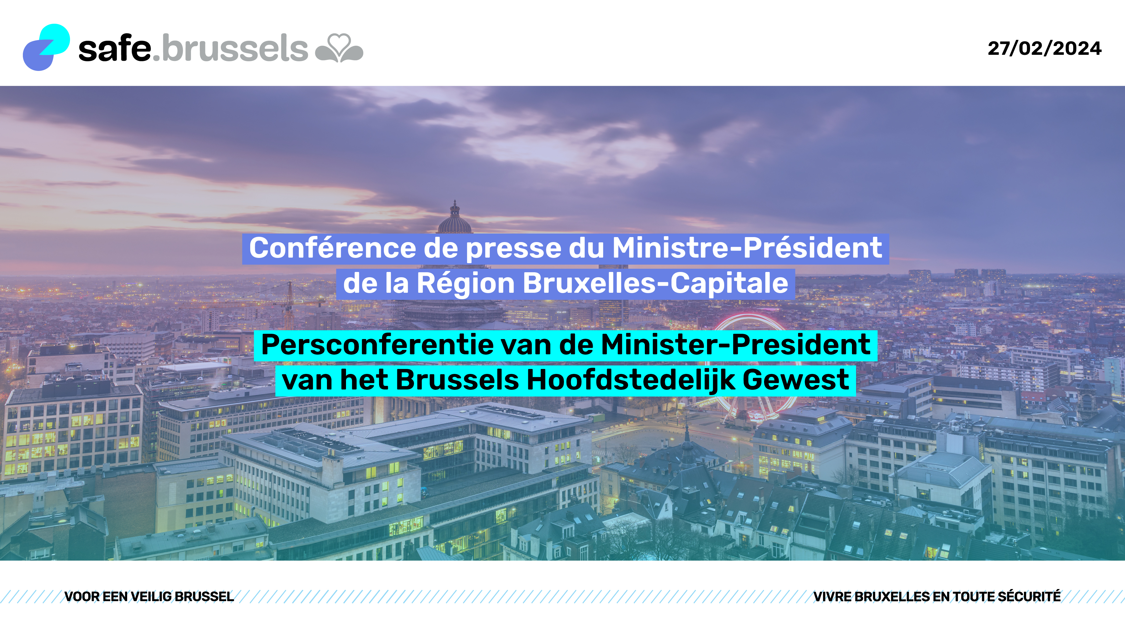 Communique de presse du Ministre-Président Rudi Vervoort 